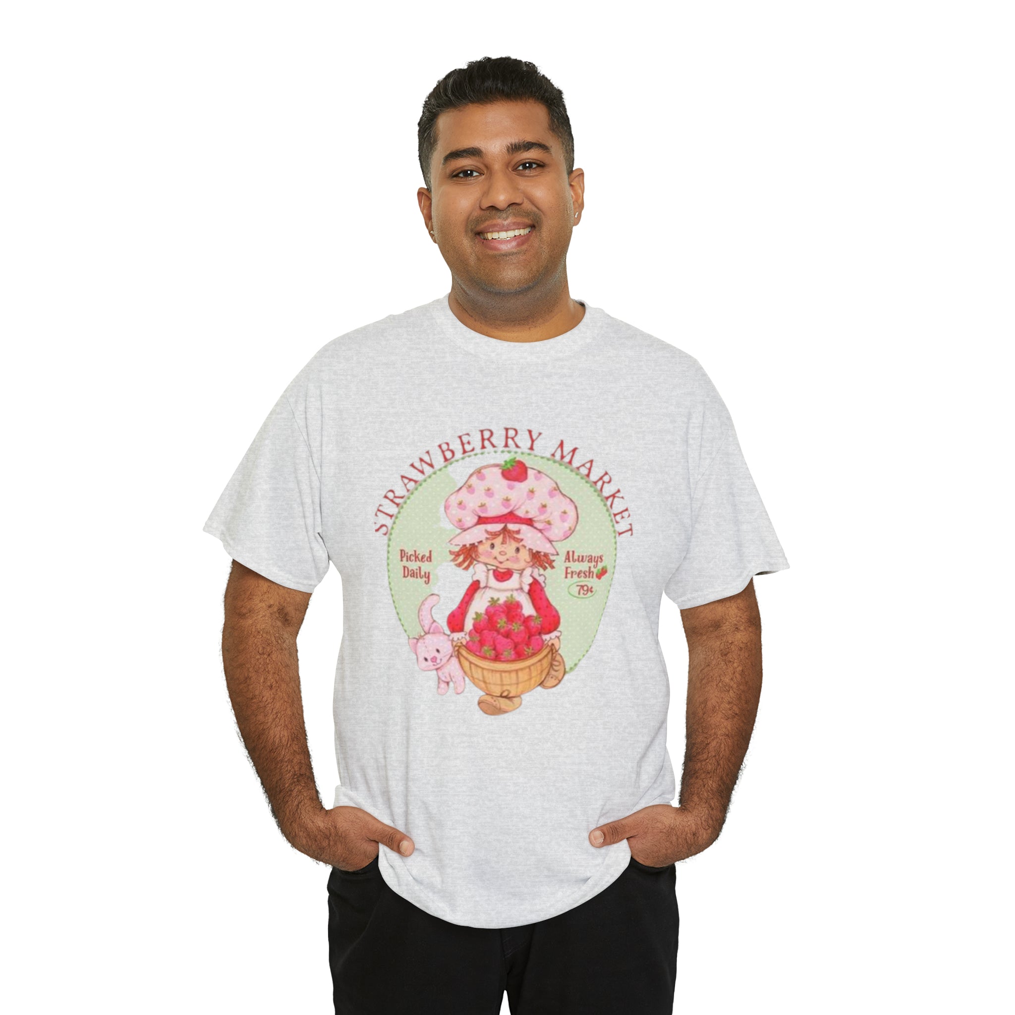 Strawberry Shortcake-  Unisex Heavy Cotton T-Shirt - Creations by Chris and Carlos